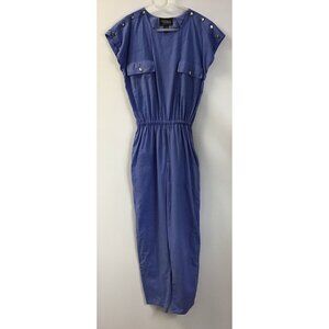 TEMPO Vintage/Retro 80-90s Jumpsuit Sleeveless Women’s Blue Color Size Medium 🩵